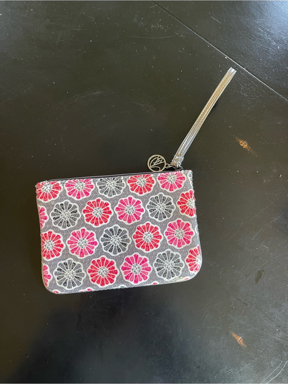 Vera Bradley Blossoms Shimmer Wristlet